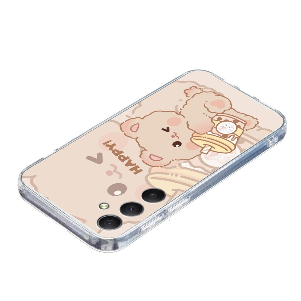For Samsung Galaxy A57 5G Case Soft TPU Pattern Printing Phone Cover - Bear