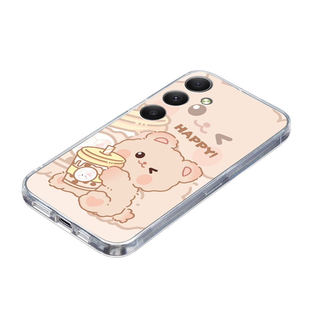 For Samsung Galaxy A57 5G Case Soft TPU Pattern Printing Phone Cover - Bear