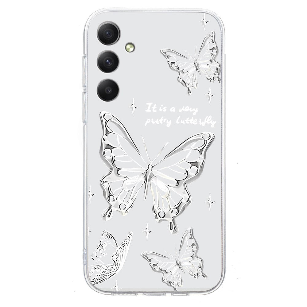 For Samsung Galaxy A57 5G Case Soft TPU Pattern Printing Phone Cover - Butterfly