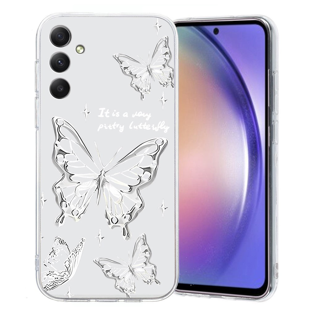 For Samsung Galaxy A57 5G Case Soft TPU Pattern Printing Phone Cover - Butterfly