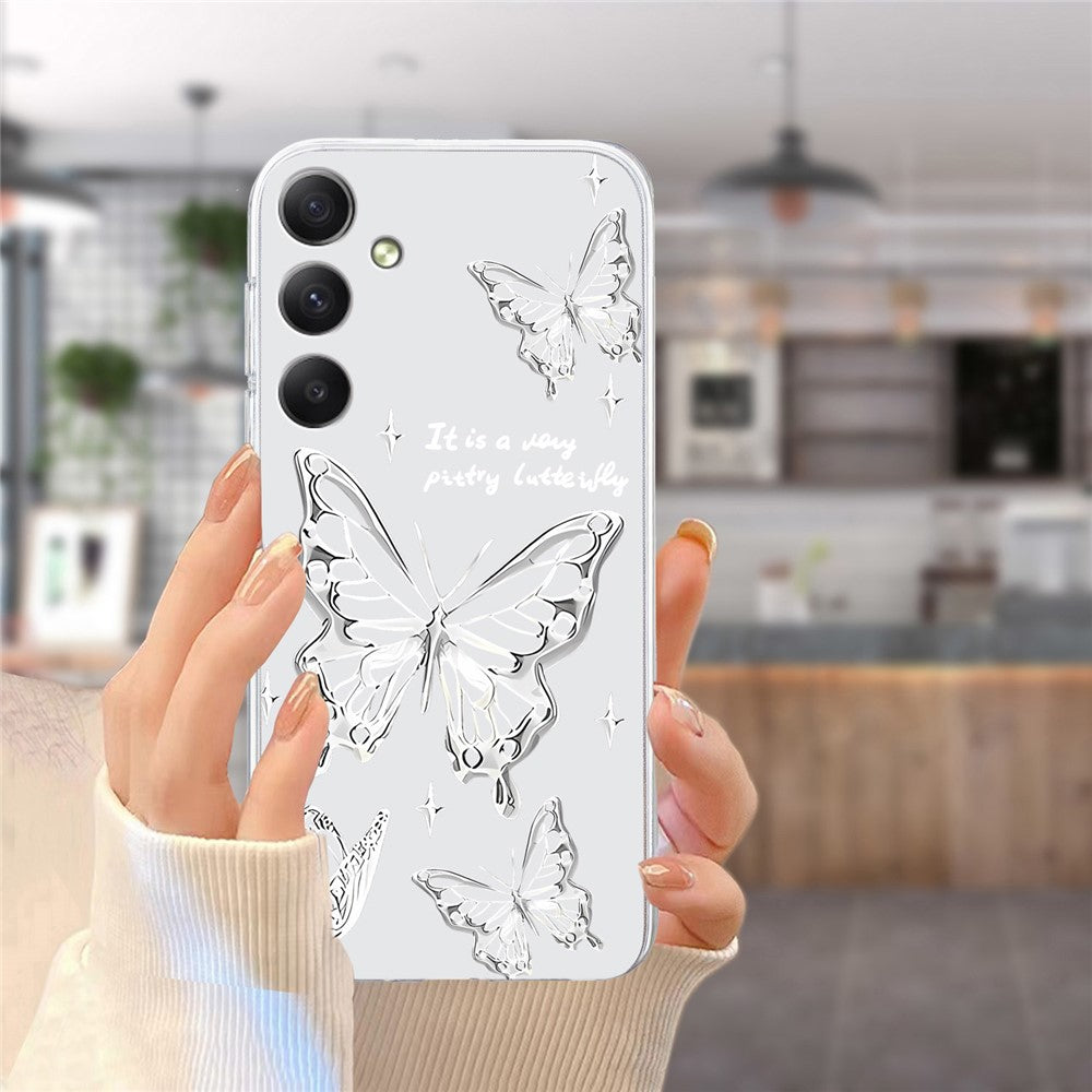 For Samsung Galaxy A57 5G Case Soft TPU Pattern Printing Phone Cover - Butterfly