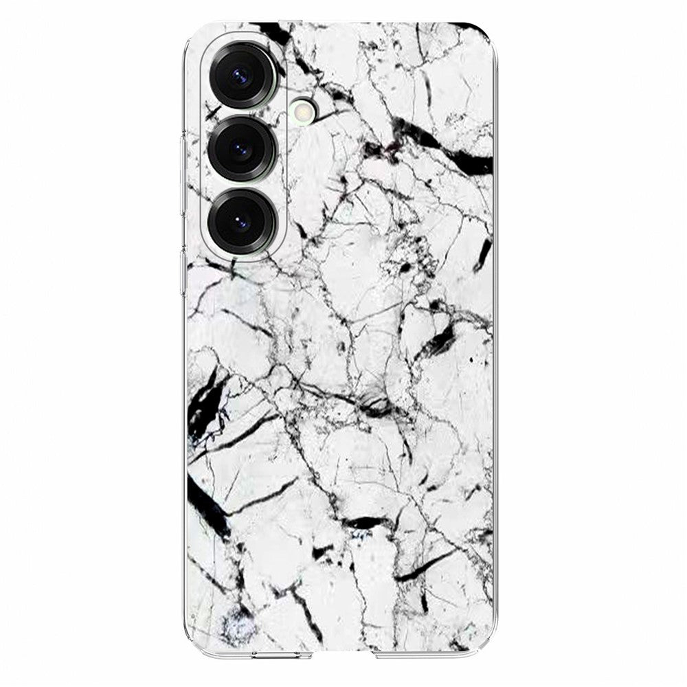 For Samsung Galaxy A57 5G Case Marble Pattern Printing Soft TPU Phone Cover - White