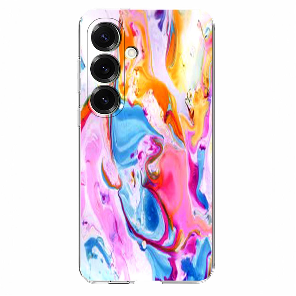 For Samsung Galaxy A57 5G Case Marble Pattern Printing Soft TPU Phone Cover - Colorful