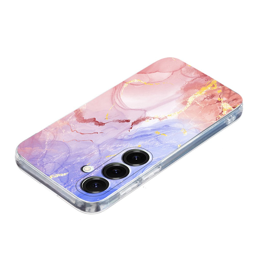 For Samsung Galaxy A57 5G Case Marble Pattern Printing Soft TPU Phone Cover - Pink