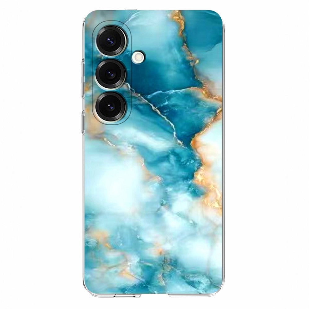 For Samsung Galaxy A57 5G Case Marble Pattern Printing Soft TPU Phone Cover - Blue
