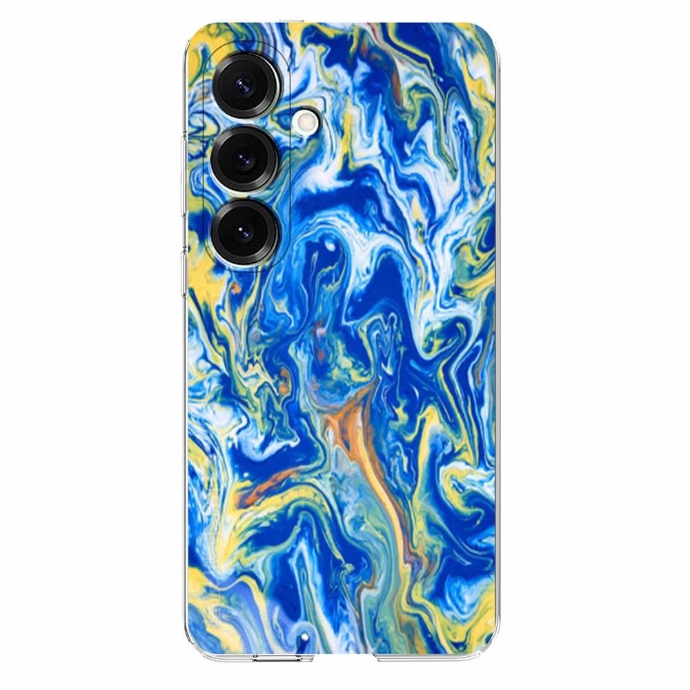 For Samsung Galaxy A57 5G Case Marble Pattern Printing Soft TPU Phone Cover - Sky Blue