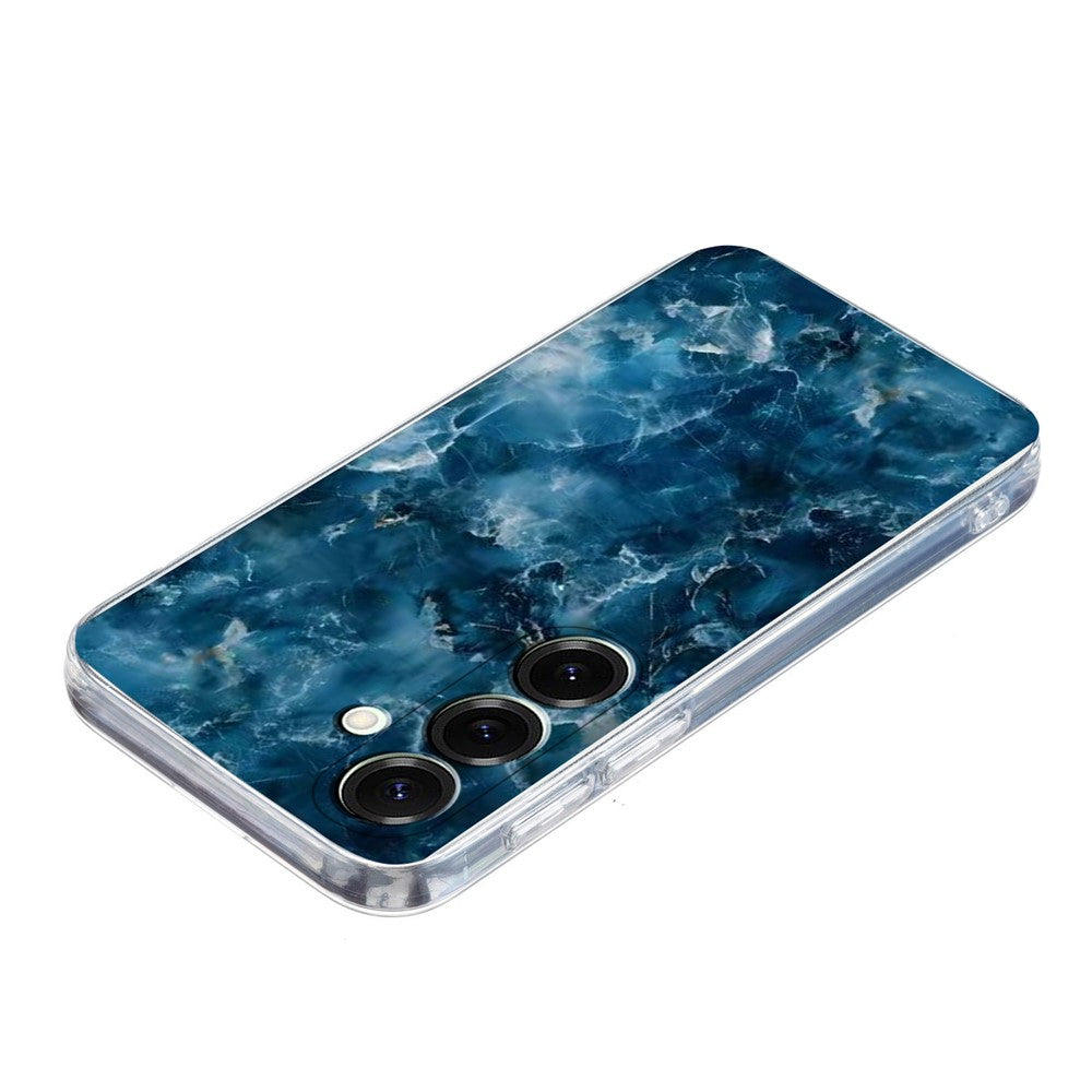 For Samsung Galaxy A57 5G Case Marble Pattern Printing Soft TPU Phone Cover - Grey