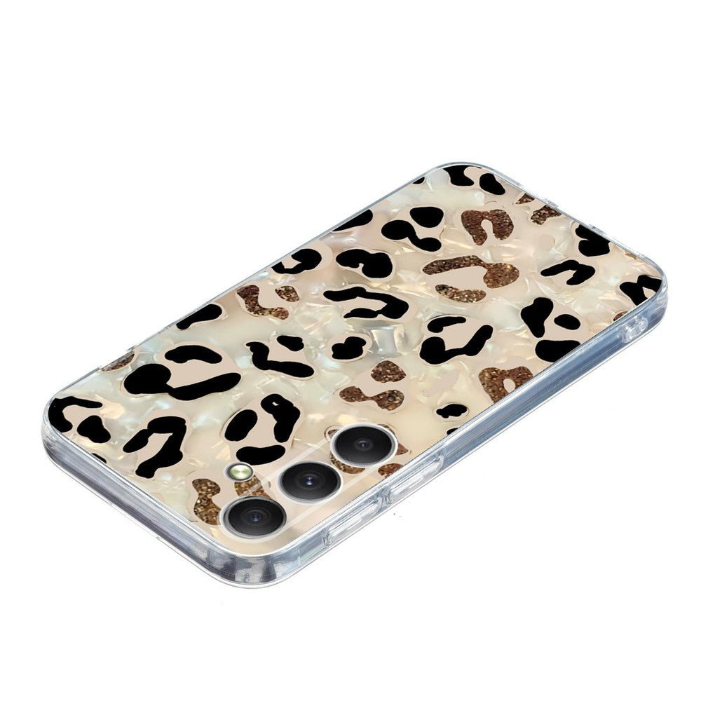 For Samsung Galaxy A57 5G Case Pattern Printing Shockproof Soft TPU Phone Cover - Leopard Print