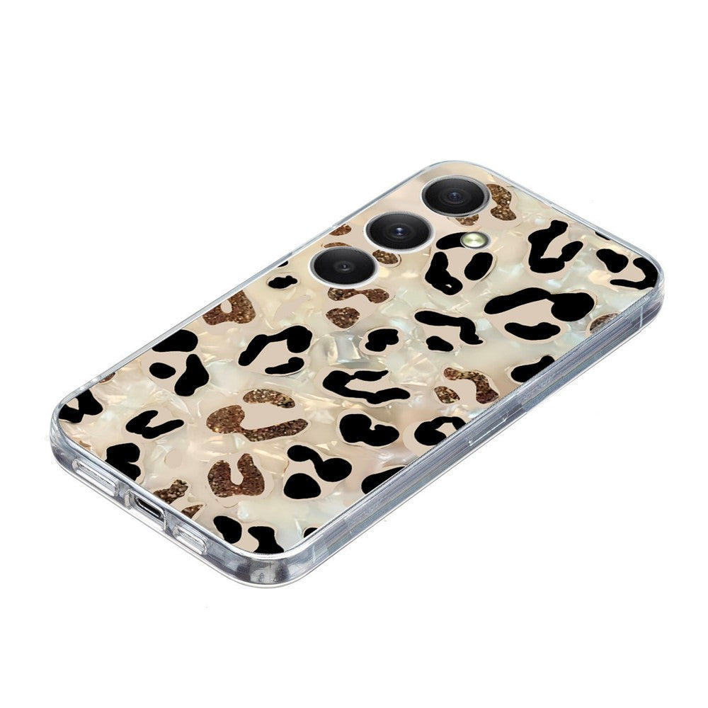 For Samsung Galaxy A57 5G Case Pattern Printing Shockproof Soft TPU Phone Cover - Leopard Print