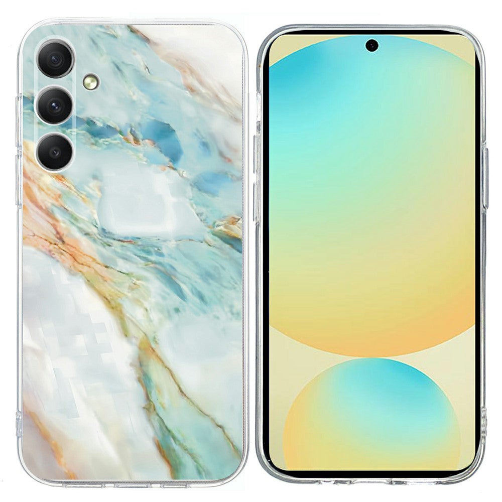 For Samsung Galaxy A57 5G Case Pattern Printing Shockproof Soft TPU Phone Cover - Oil Painting Marble