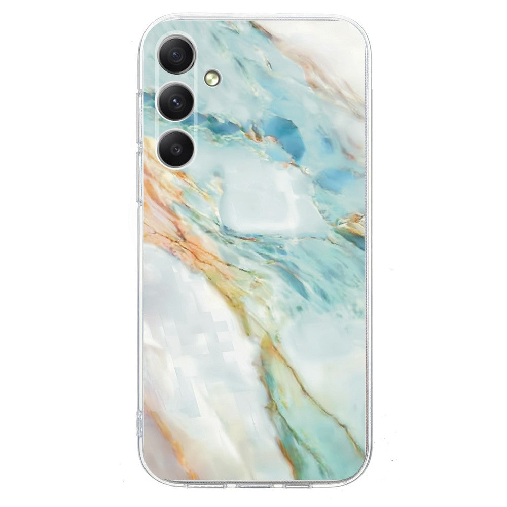 For Samsung Galaxy A57 5G Case Pattern Printing Shockproof Soft TPU Phone Cover - Oil Painting Marble