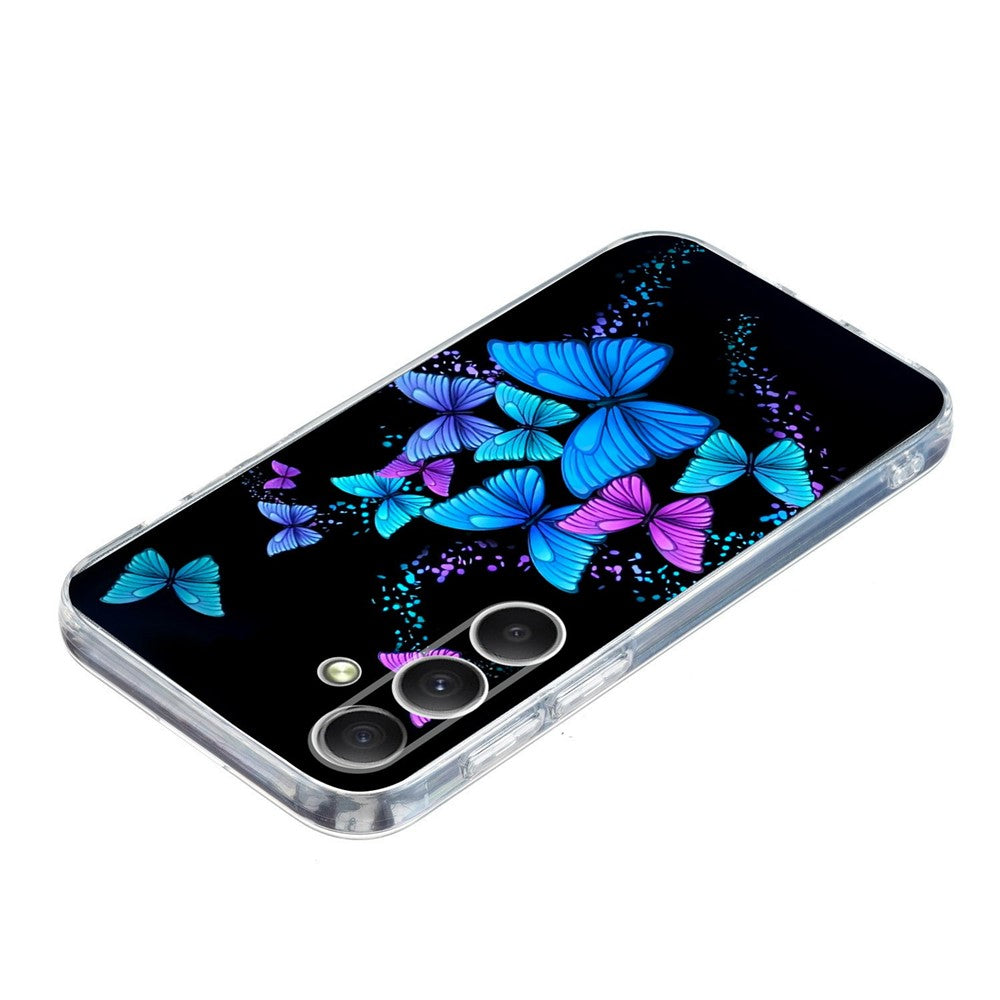 For Samsung Galaxy A57 5G Case Pattern Printing Shockproof Soft TPU Phone Cover - Colorful Butterflies