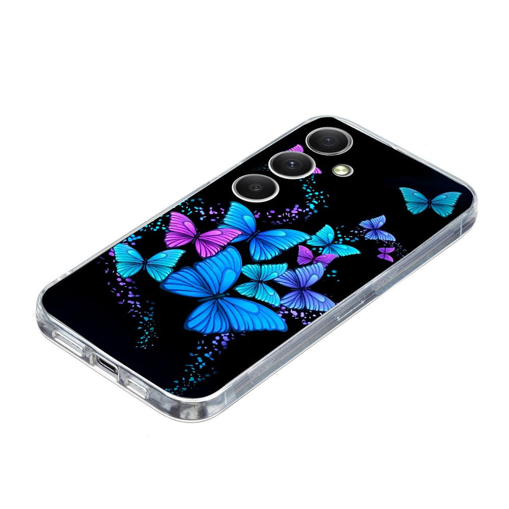 For Samsung Galaxy A57 5G Case Pattern Printing Shockproof Soft TPU Phone Cover - Colorful Butterflies