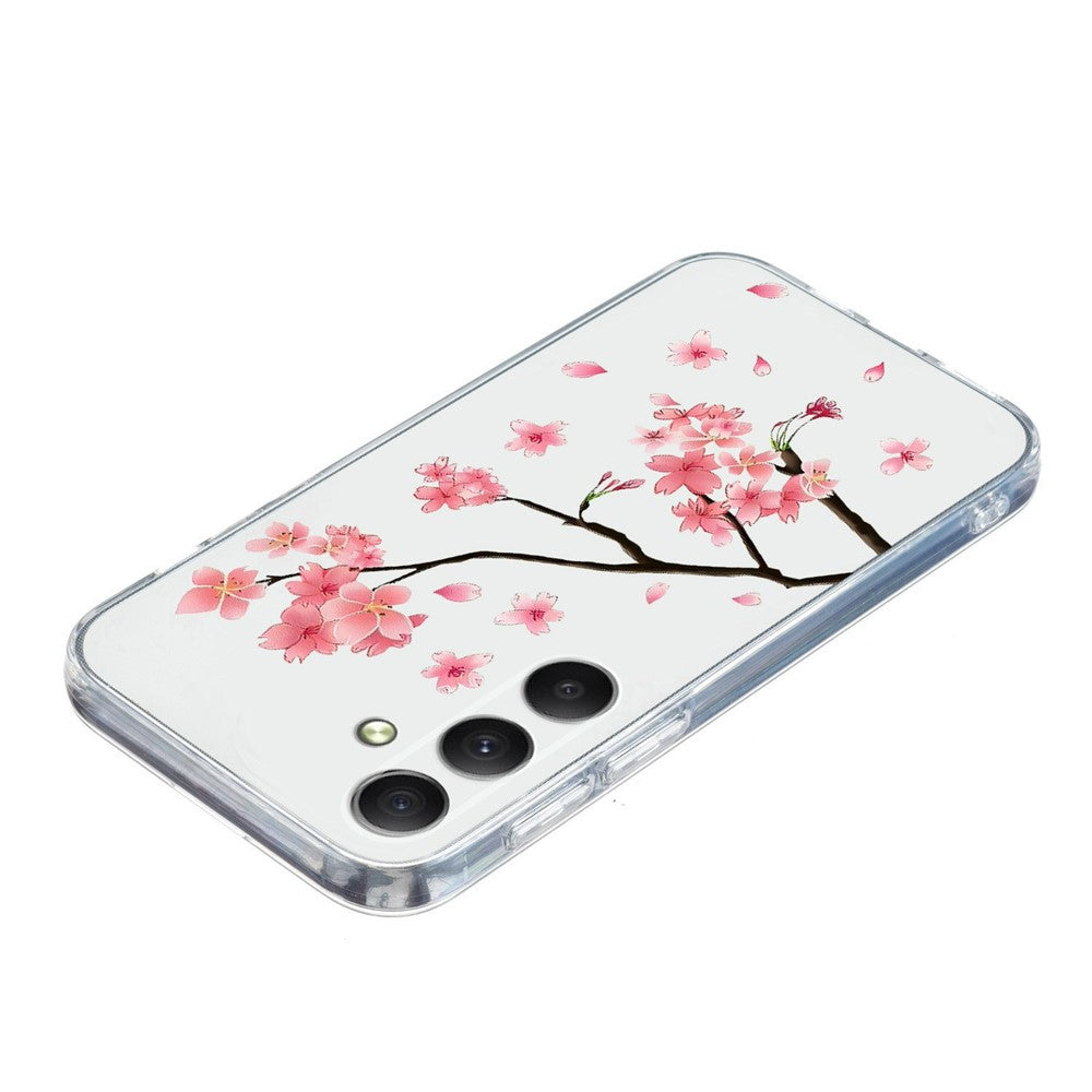 For Samsung Galaxy A57 5G Case Pattern Printing Shockproof Soft TPU Phone Cover - Plum Blossom