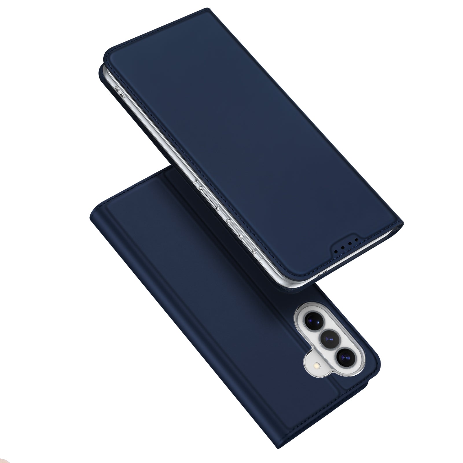 For Samsung Galaxy A57 5G Case DUX DUCIS Skin Pro Series Leather Stand Cover Card Holder - Blue