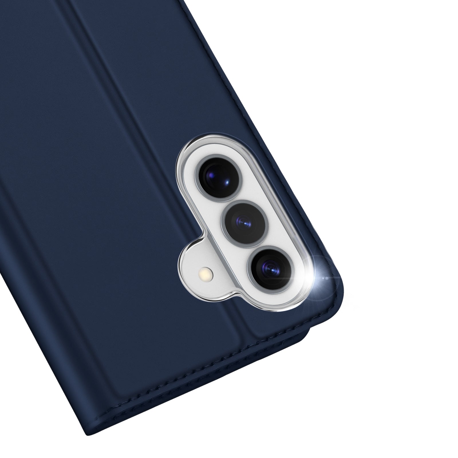 For Samsung Galaxy A57 5G Case DUX DUCIS Skin Pro Series Leather Stand Cover Card Holder - Blue