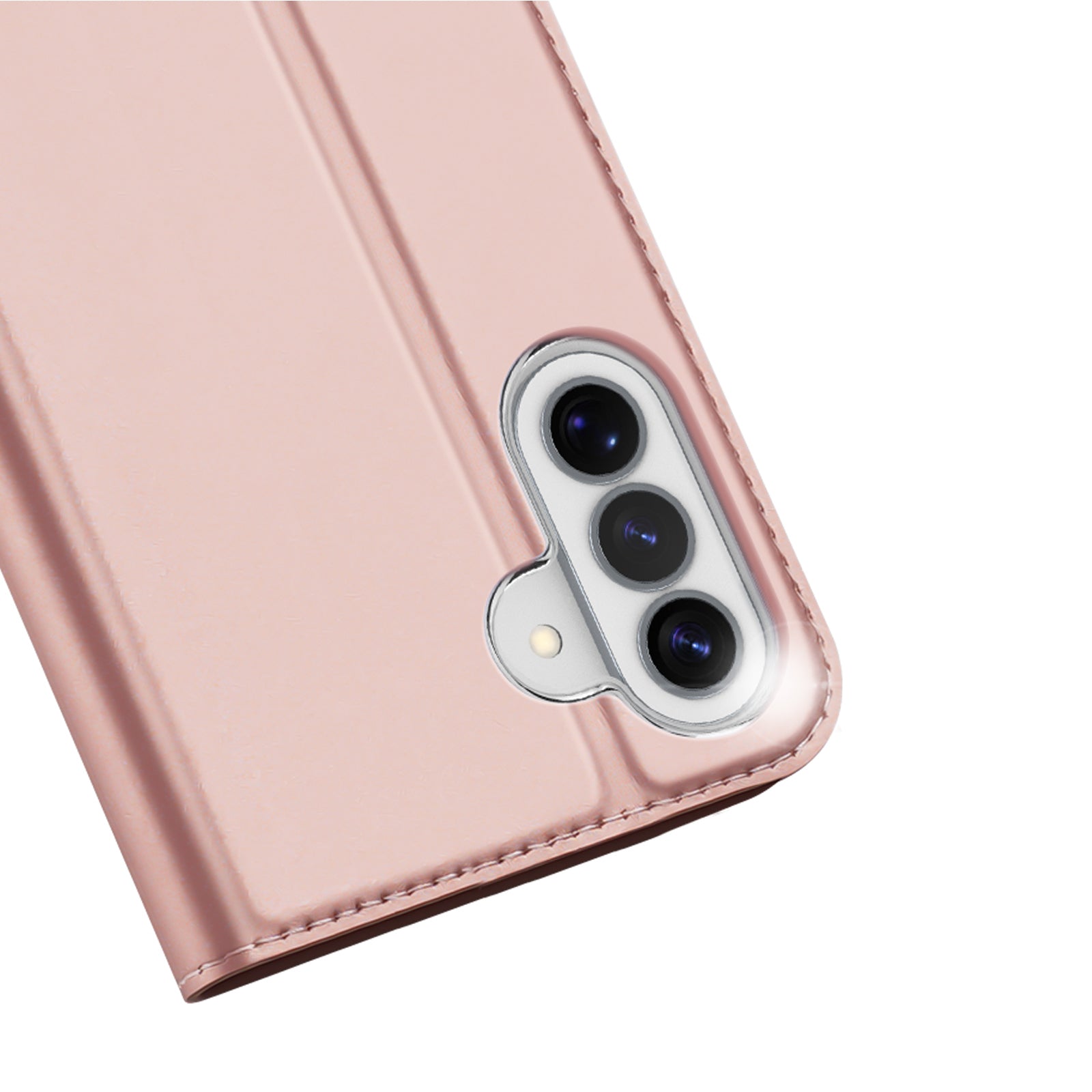 For Samsung Galaxy A57 5G Case DUX DUCIS Skin Pro Series Leather Stand Cover Card Holder - Pink