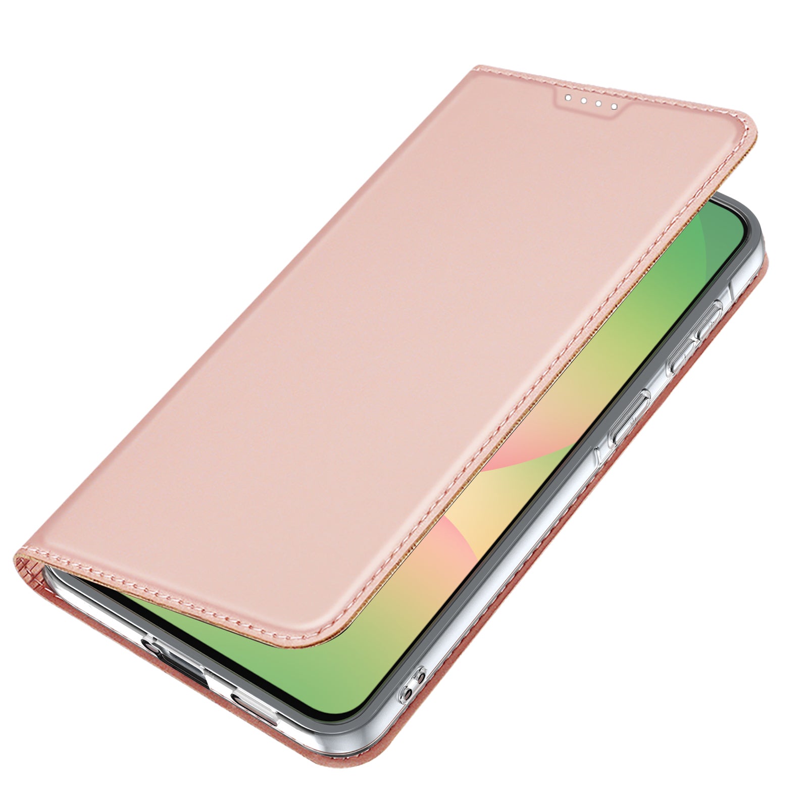 For Samsung Galaxy A57 5G Case DUX DUCIS Skin Pro Series Leather Stand Cover Card Holder - Pink