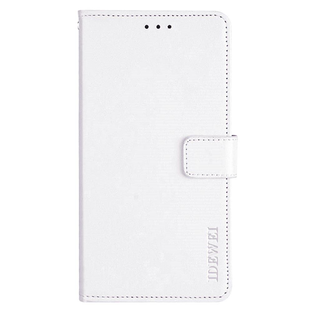 IDEWEI For Motorola Edge 70 5G Stand Case Crazy Horse Texture Leather Phone Cover - White