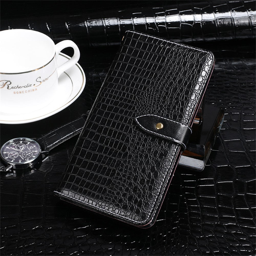 IDEWEI For Motorola Edge 70 5G Case Crocodile Texture PU Leather Flip Phone Cover - Black