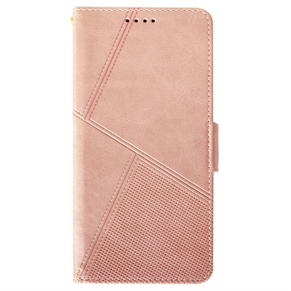 IDEWEI For Motorola Edge 70 5G Case Leather Wallet Phone Cover Stand Calf Texture - Pink