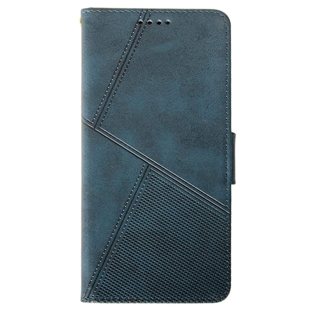 IDEWEI For Motorola Edge 70 5G Case Leather Wallet Phone Cover Stand Calf Texture - Blue