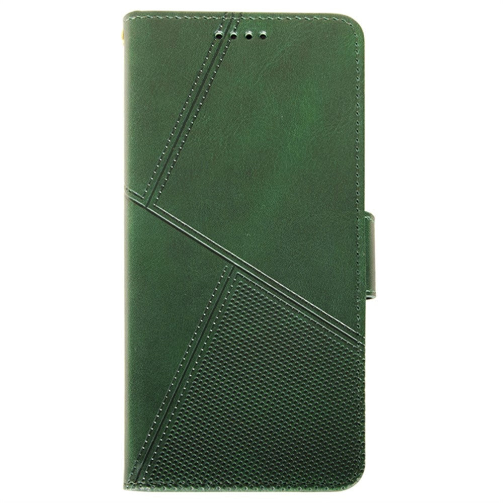 IDEWEI For Motorola Edge 70 5G Case Leather Wallet Phone Cover Stand Calf Texture - Green