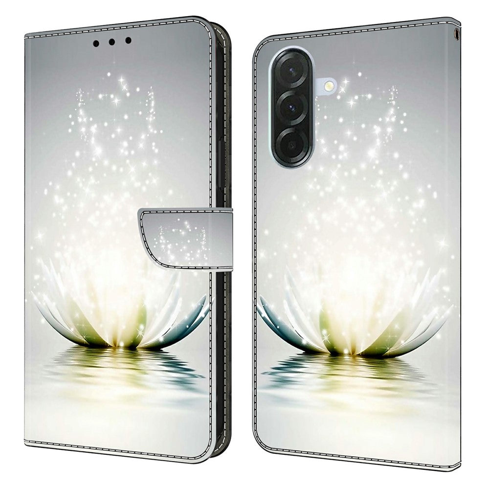 For Samsung Galaxy A57 5G Case 3D Pattern PU Leather Wallet Phone Cover with Stand - Lotus