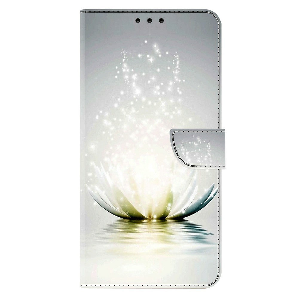For Samsung Galaxy A57 5G Case 3D Pattern PU Leather Wallet Phone Cover with Stand - Lotus
