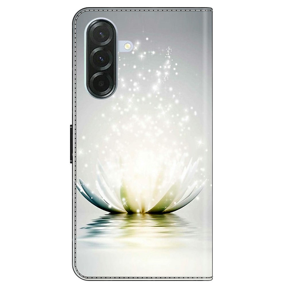 For Samsung Galaxy A57 5G Case 3D Pattern PU Leather Wallet Phone Cover with Stand - Lotus
