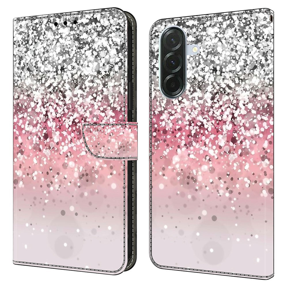 Phone Case For Samsung Galaxy A57 5G Magnetic Clasp 3D Pattern Leather Wallet Cover - Gradient
