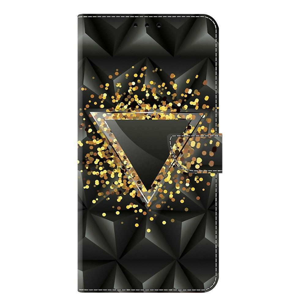 For Samsung Galaxy A57 5G Case PU Leather Wallet Phone Cover with Stand - Rhombus