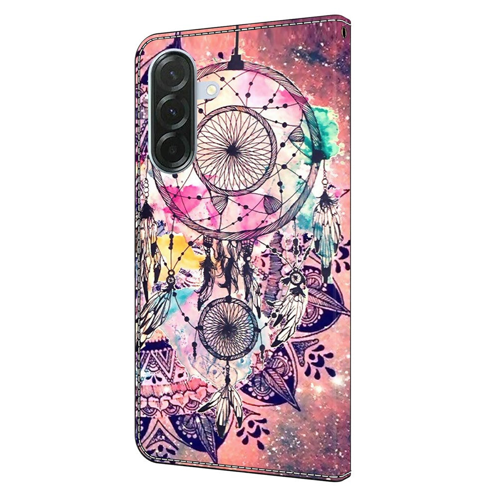 For Samsung Galaxy A57 5G Wallet Case Pattern Printing Stand Leather Flip Phone Cover - Wind Chime