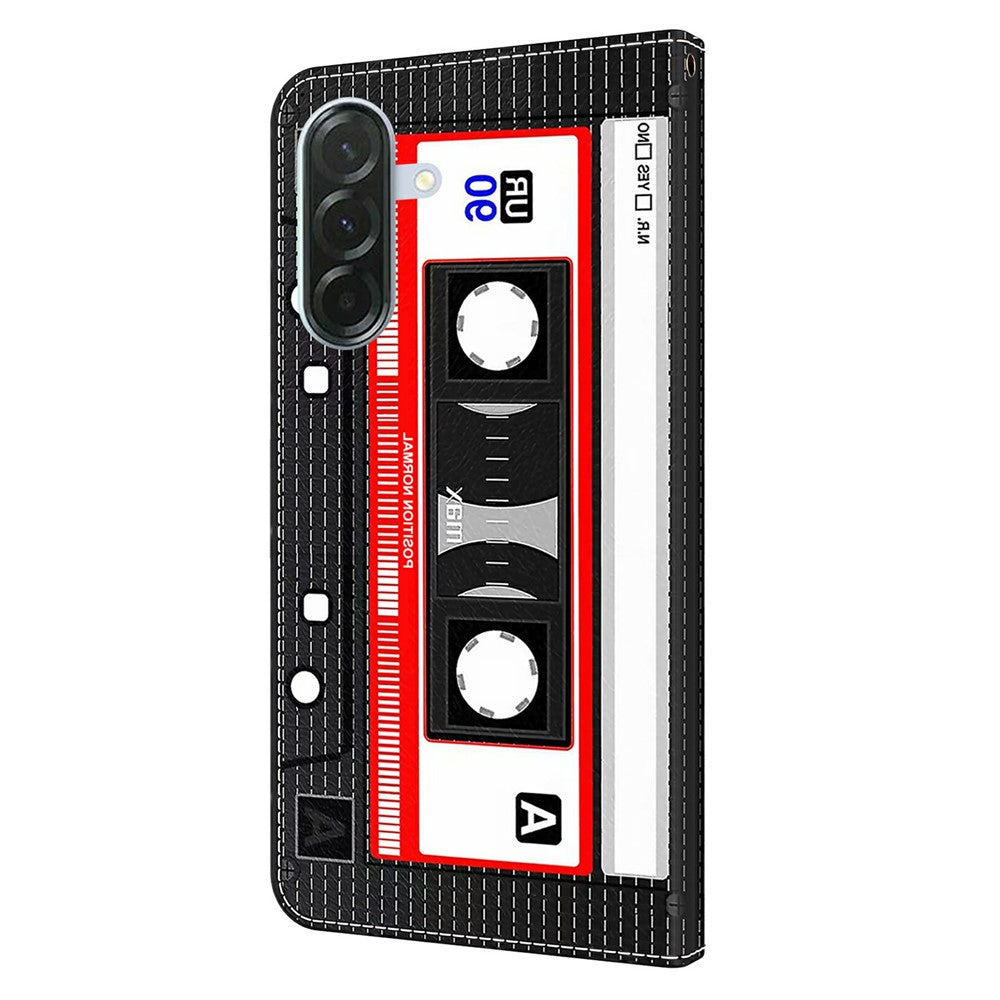 For Samsung Galaxy A57 5G Wallet Case Pattern Printing Stand Leather Flip Phone Cover - Tape