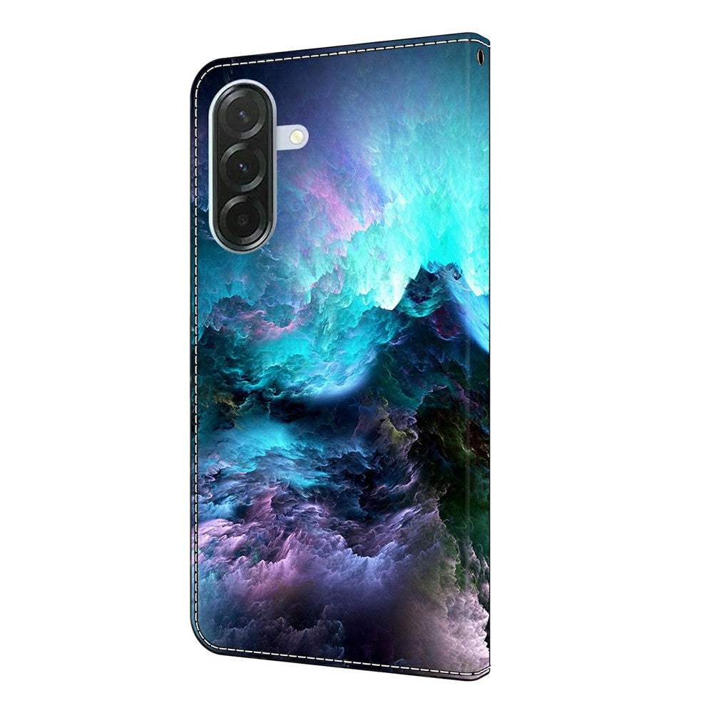 For Samsung Galaxy A57 5G Leather Case Pattern Printing Wallet Stand Flip Phone Cover - Colorful