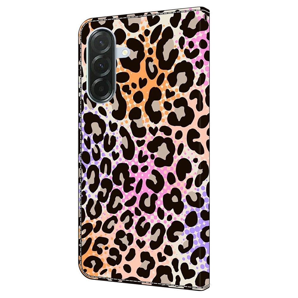 For Samsung Galaxy A57 5G Wallet Case Pattern Printing PU Leather Flip Stand Phone Cover - Spotted Leopard Print