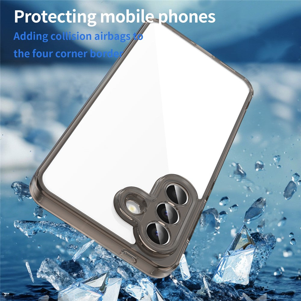 For Samsung Galaxy A57 5G Case TPU + Acrylic Phone Back Cover Anti Yellowing - Black