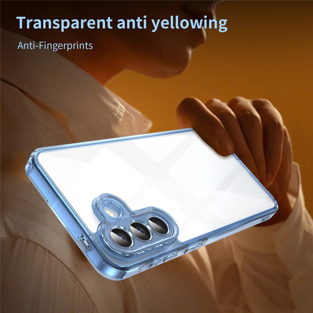 For Samsung Galaxy A57 5G Case TPU + Acrylic Phone Back Cover Anti Yellowing - Blue