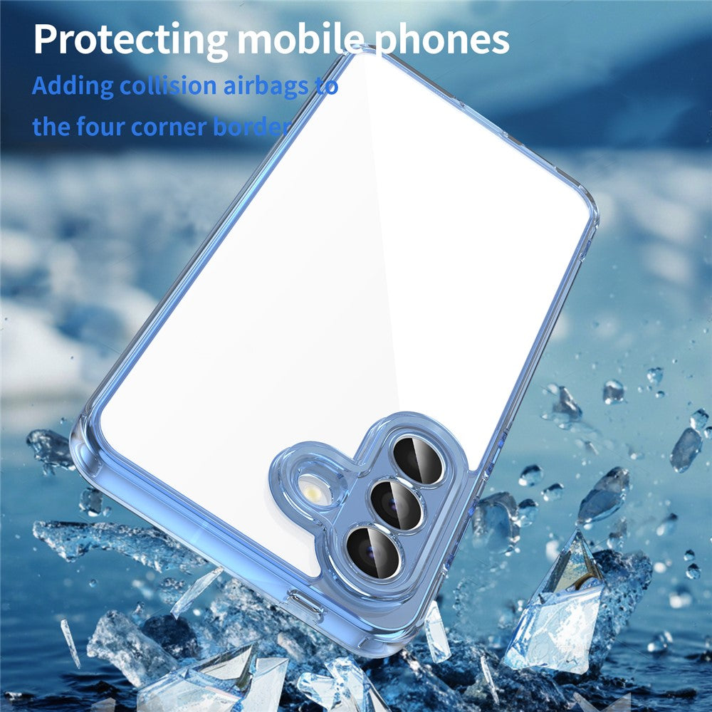 For Samsung Galaxy A57 5G Case TPU + Acrylic Phone Back Cover Anti Yellowing - Blue