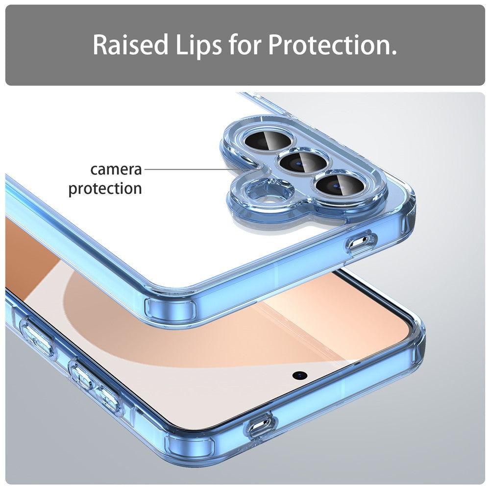 For Samsung Galaxy A57 5G Case TPU + Acrylic Phone Back Cover Anti Yellowing - Blue