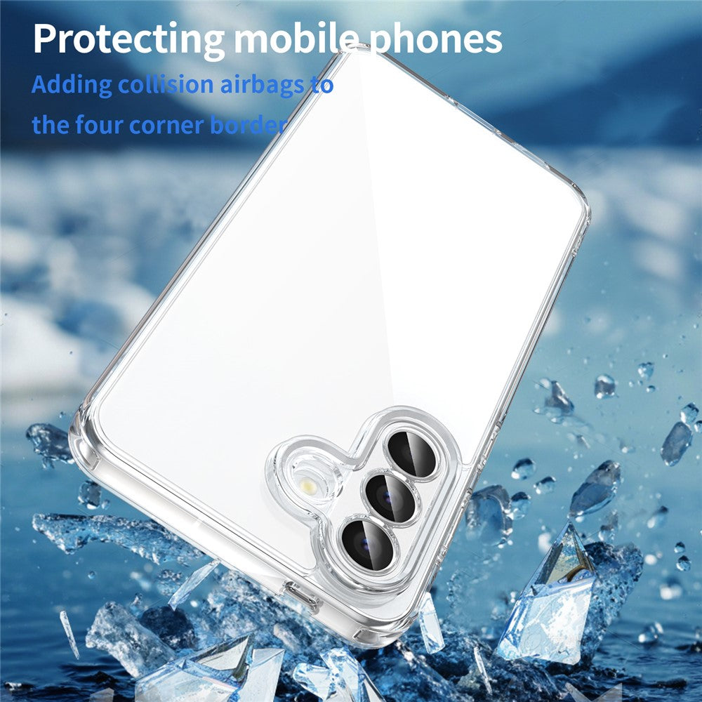 For Samsung Galaxy A57 5G Case TPU + Acrylic Phone Back Cover Anti Yellowing - Transparent