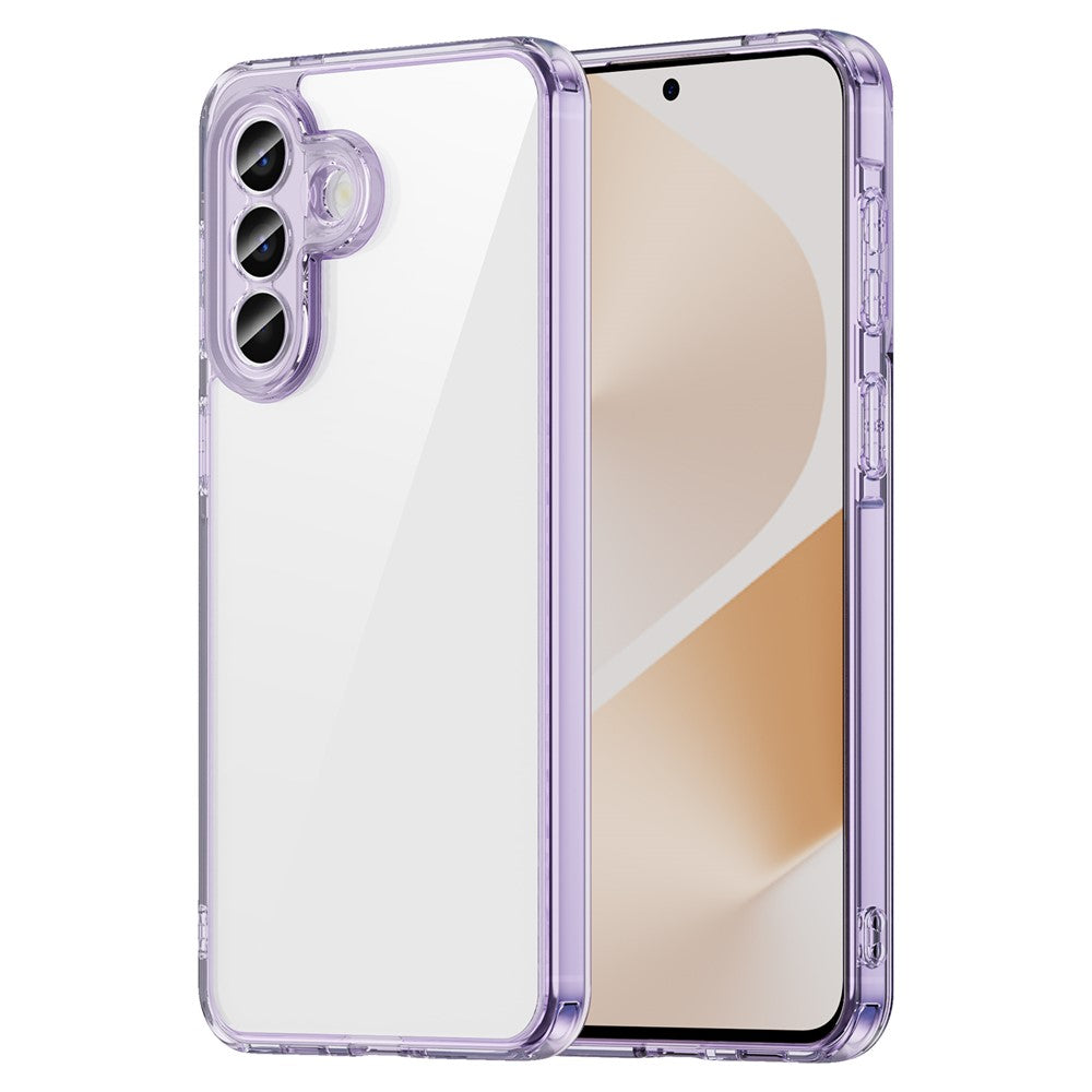 For Samsung Galaxy A57 5G Case TPU + Acrylic Phone Back Cover Anti Yellowing - Purple