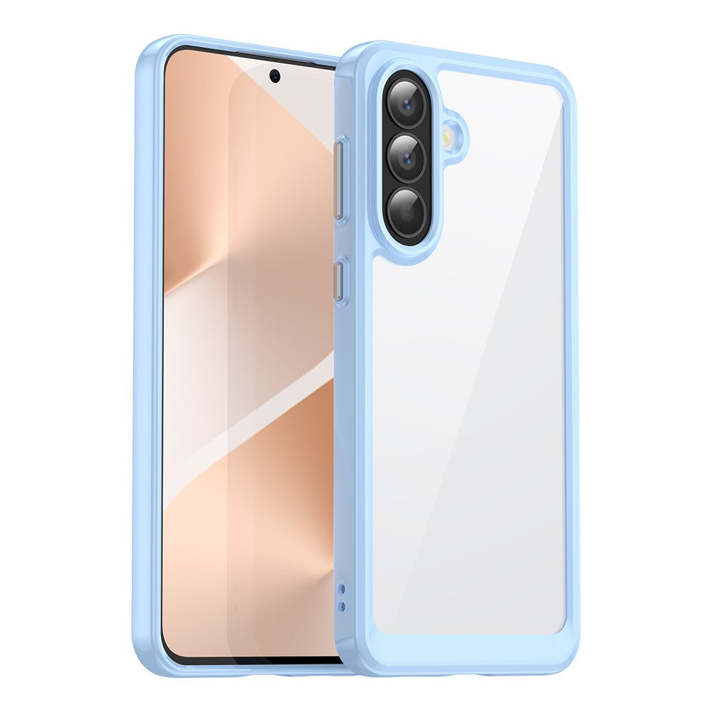 For Samsung Galaxy A57 5G Case TPU + Acrylic Protective Clear Phone Cover - Blue
