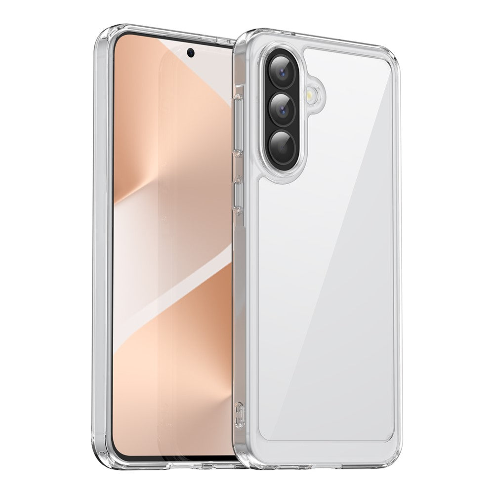 For Samsung Galaxy A57 5G Case TPU + Acrylic Protective Clear Phone Cover - Transparent