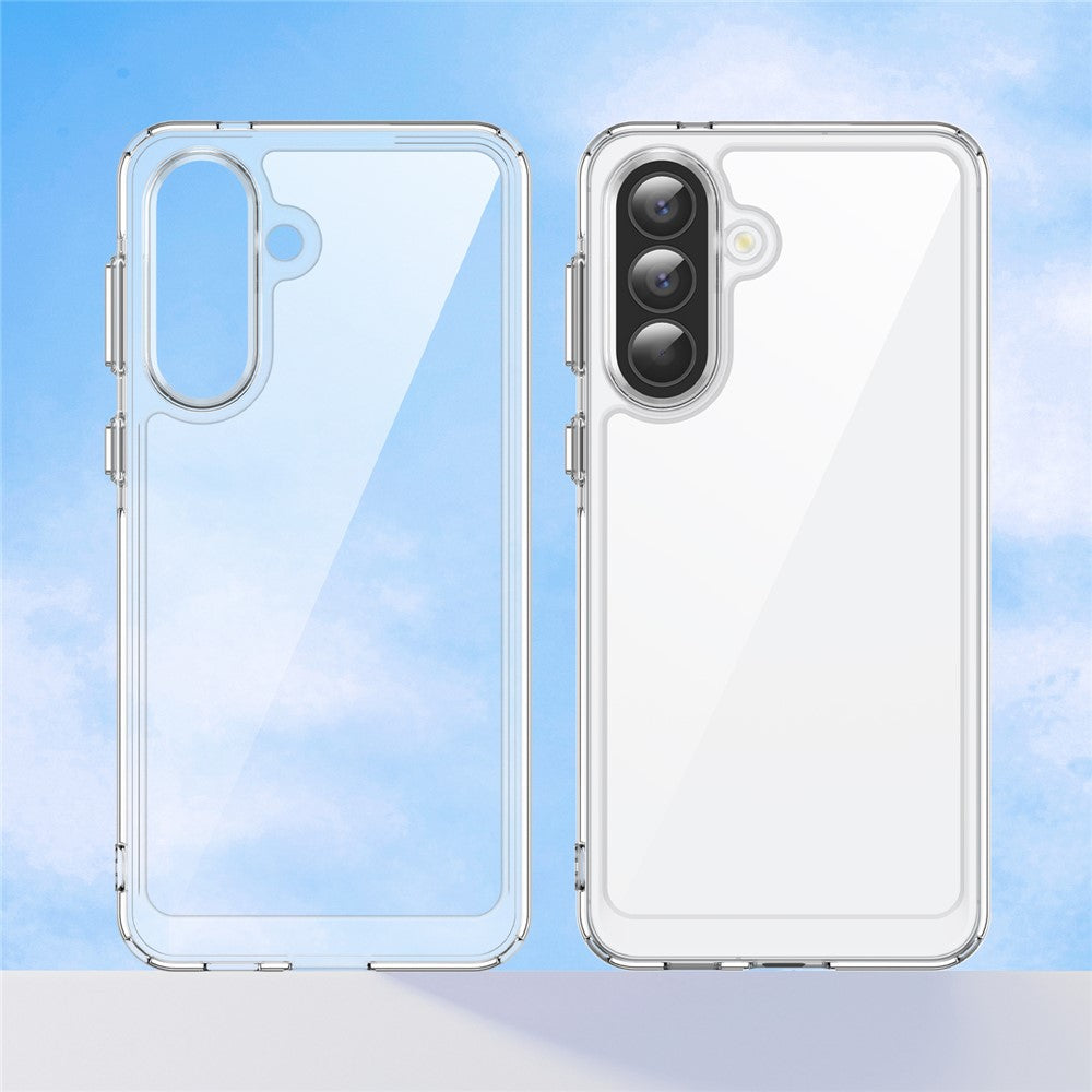 For Samsung Galaxy A57 5G Case TPU + Acrylic Protective Clear Phone Cover - Transparent