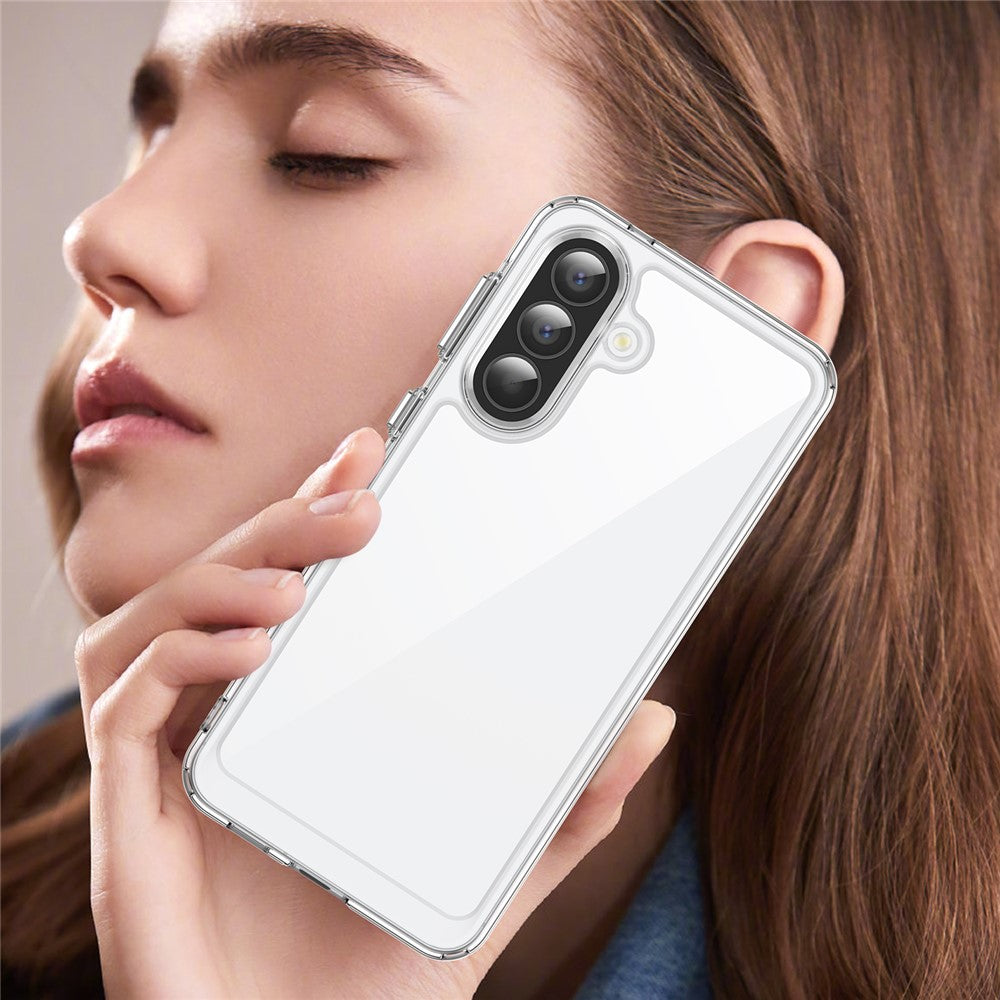 For Samsung Galaxy A57 5G Case TPU + Acrylic Protective Clear Phone Cover - Transparent