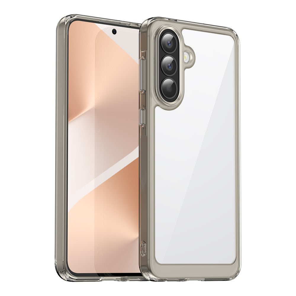 For Samsung Galaxy A57 5G Case TPU + Acrylic Protective Clear Phone Cover - Transparent Grey
