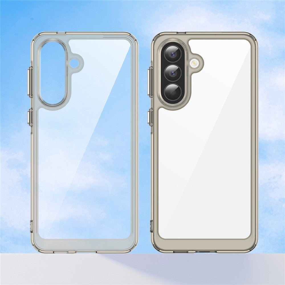 For Samsung Galaxy A57 5G Case TPU + Acrylic Protective Clear Phone Cover - Transparent Grey