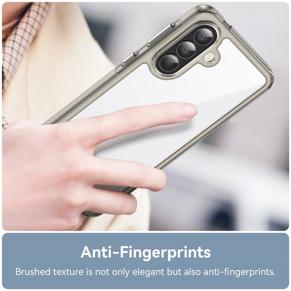 For Samsung Galaxy A57 5G Case TPU + Acrylic Protective Clear Phone Cover - Transparent Grey