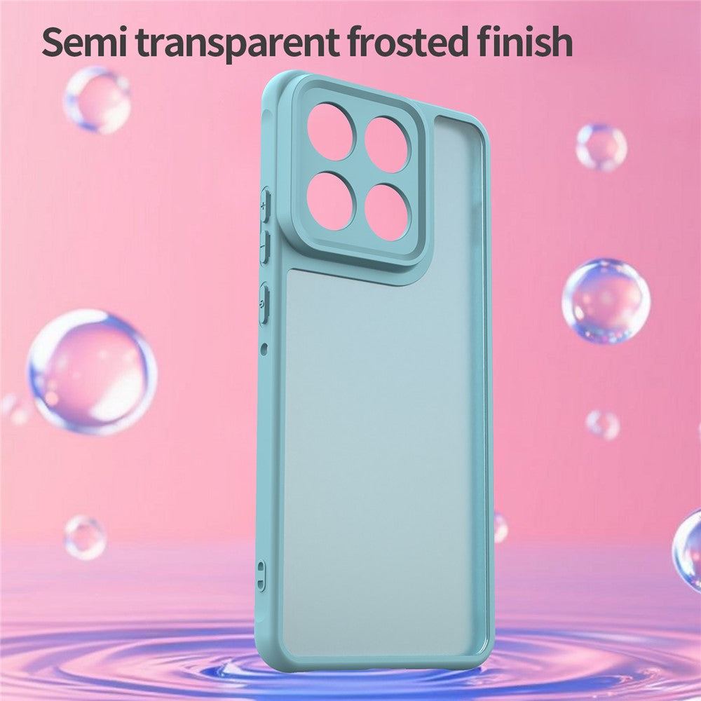 For Motorola Edge 70 5G Case Drop Proof Airbags Frosted Translucent PC + TPU Phone Back Cover - Light Green